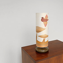 1970S SOFT COLORED TABLE LAMP 