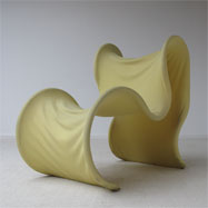 Rare 1970 Gruppo 14 “Fiocco” chair by Gruppo Industriale Busnelli