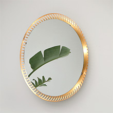 Two round Backlit mirrors 