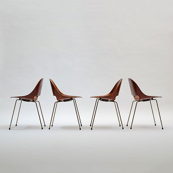 Leon Stynen rare set of 5 chair 
