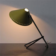  Pinnochio table desk lamp designed by Busquet Hala Zeist 1950s