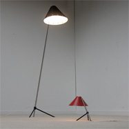 50s Pinocchio floor and table lamp by Busquet for Hala