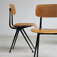 6 industrial Friso Kramer 'Result' chairs