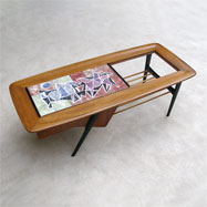 1950s Alfred Hendrickx Belform coffee table with ceramic tiles