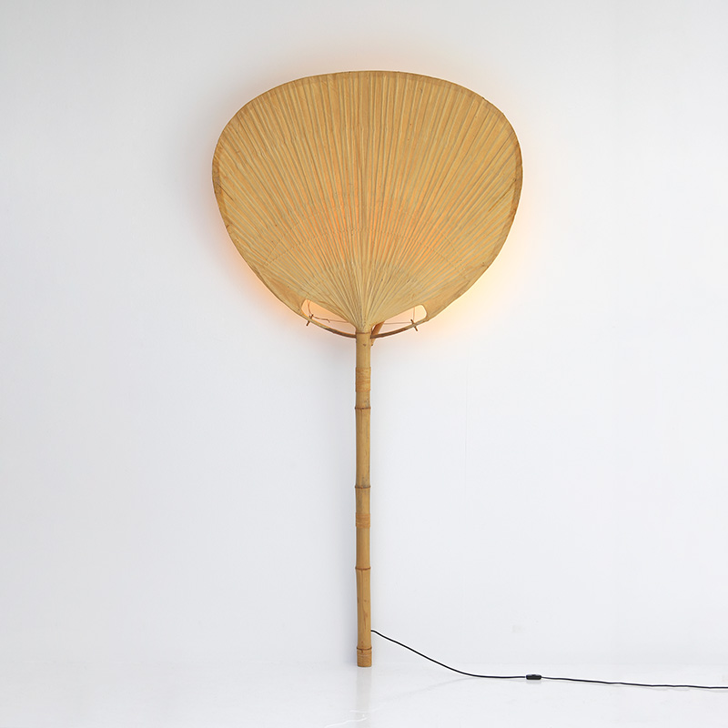 Large Uchiwa Floor Lamp by Ingo Maurer, 1977