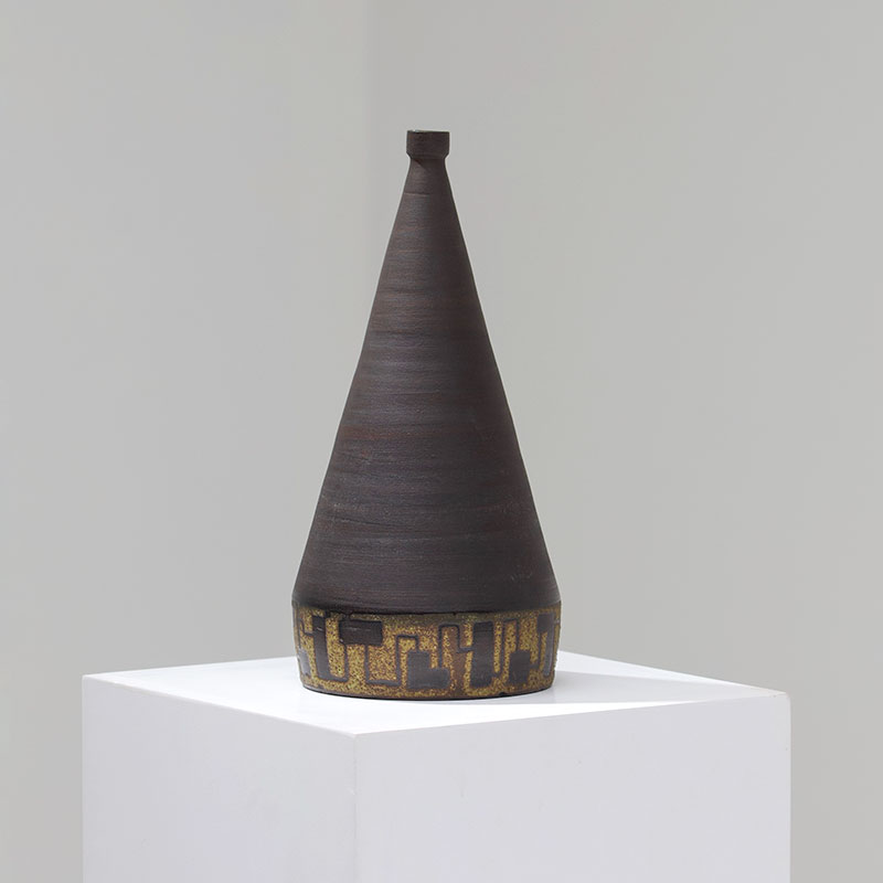 Signed Ceramic Vase 1963