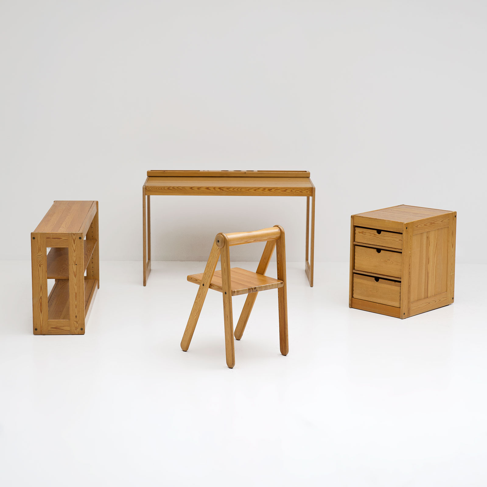 Childrens desk furniture by Pierre Grosjean set