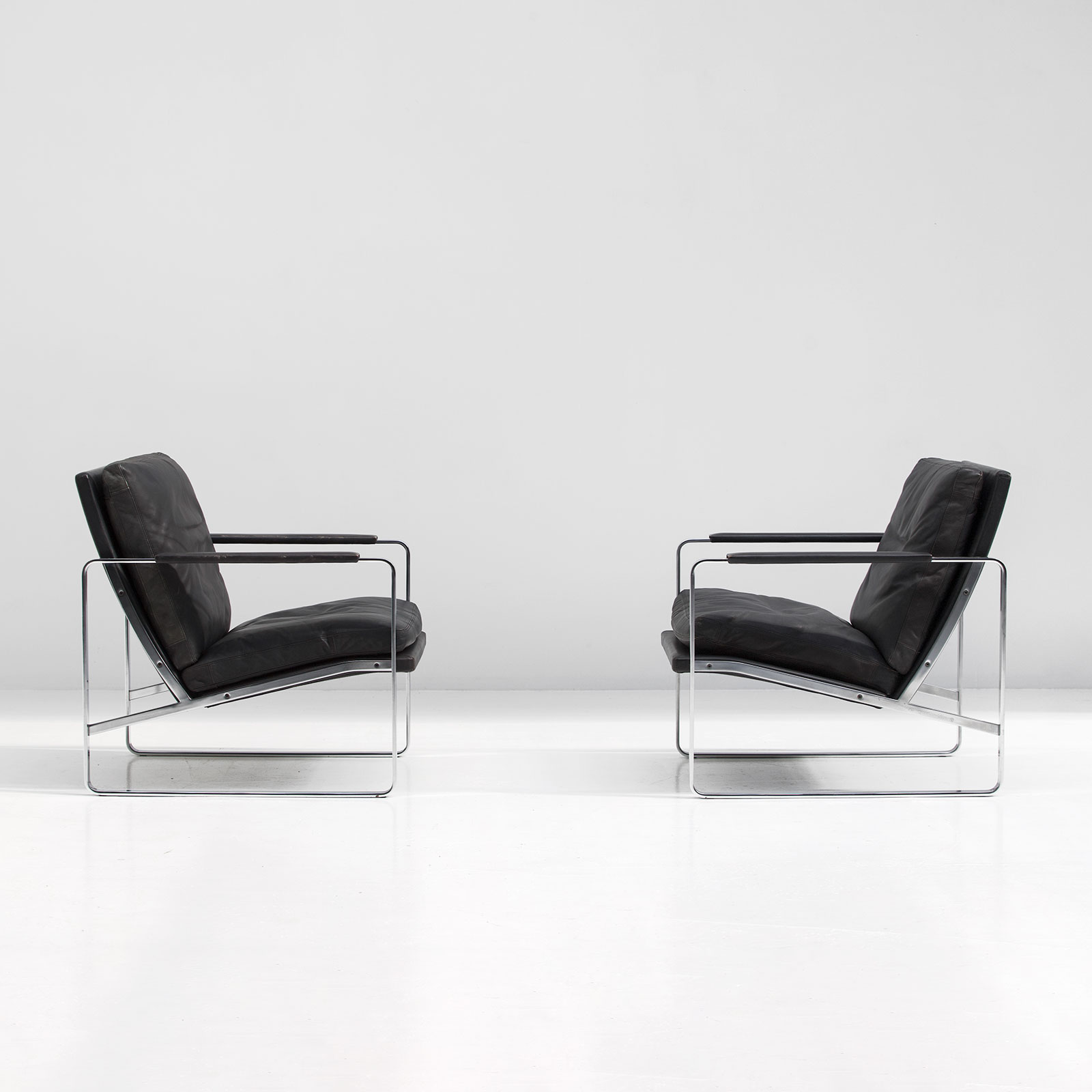 Pair of armchairs designed by Preben Fabricius for Walter Knoll