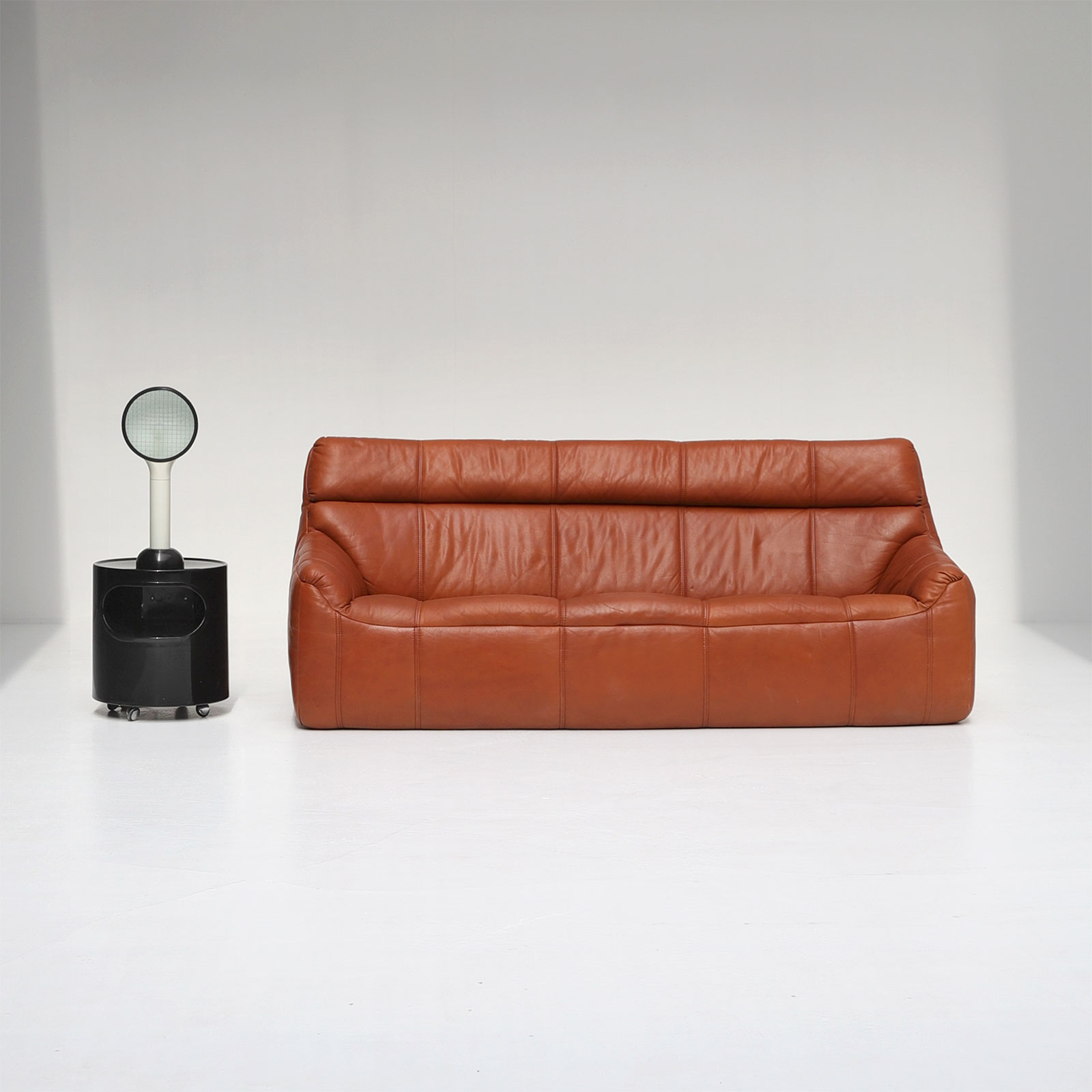 1970s Rolf Benz Leather Sofa 