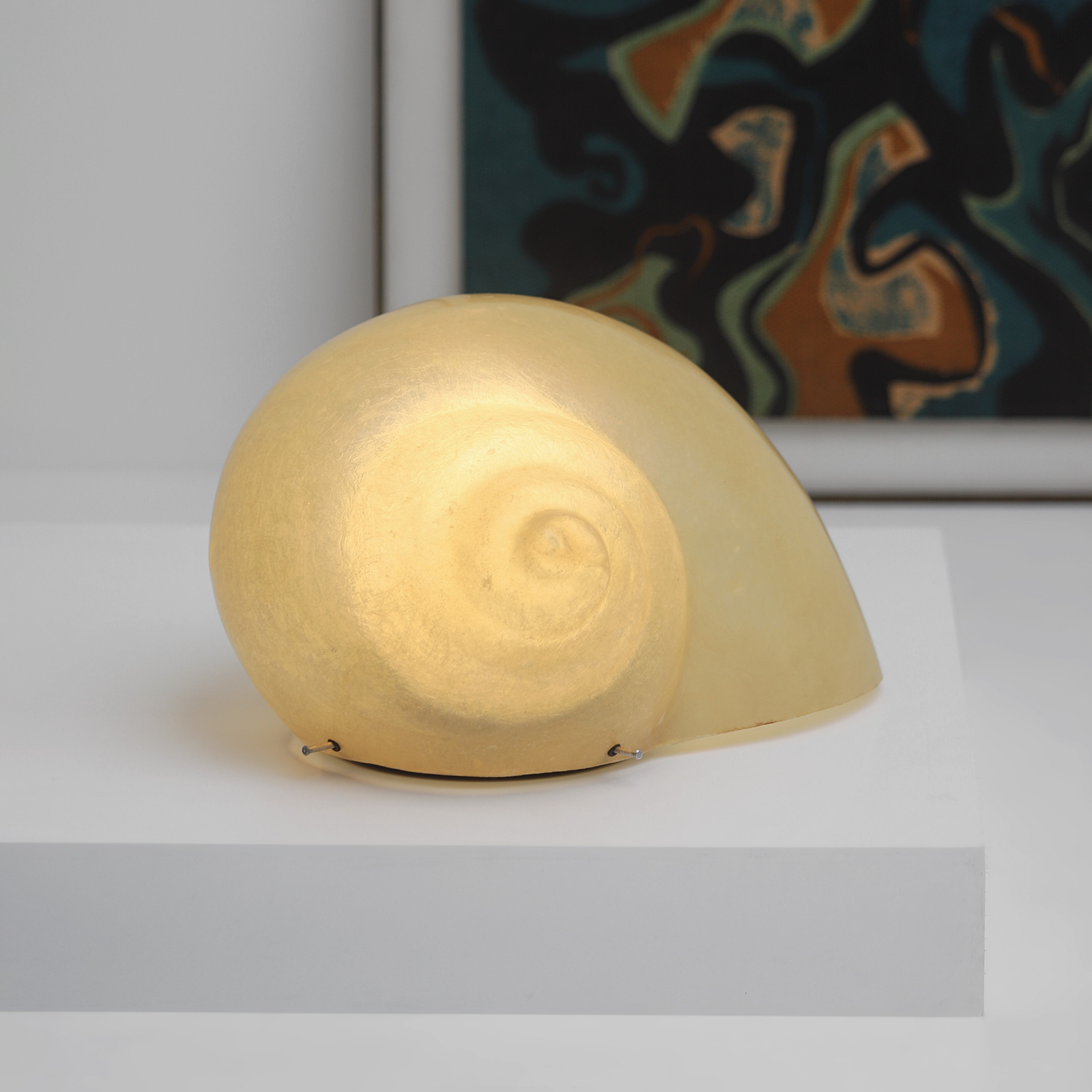 Sergio Camilli Snail Lamp for Bieffeplast, Italy, 1974