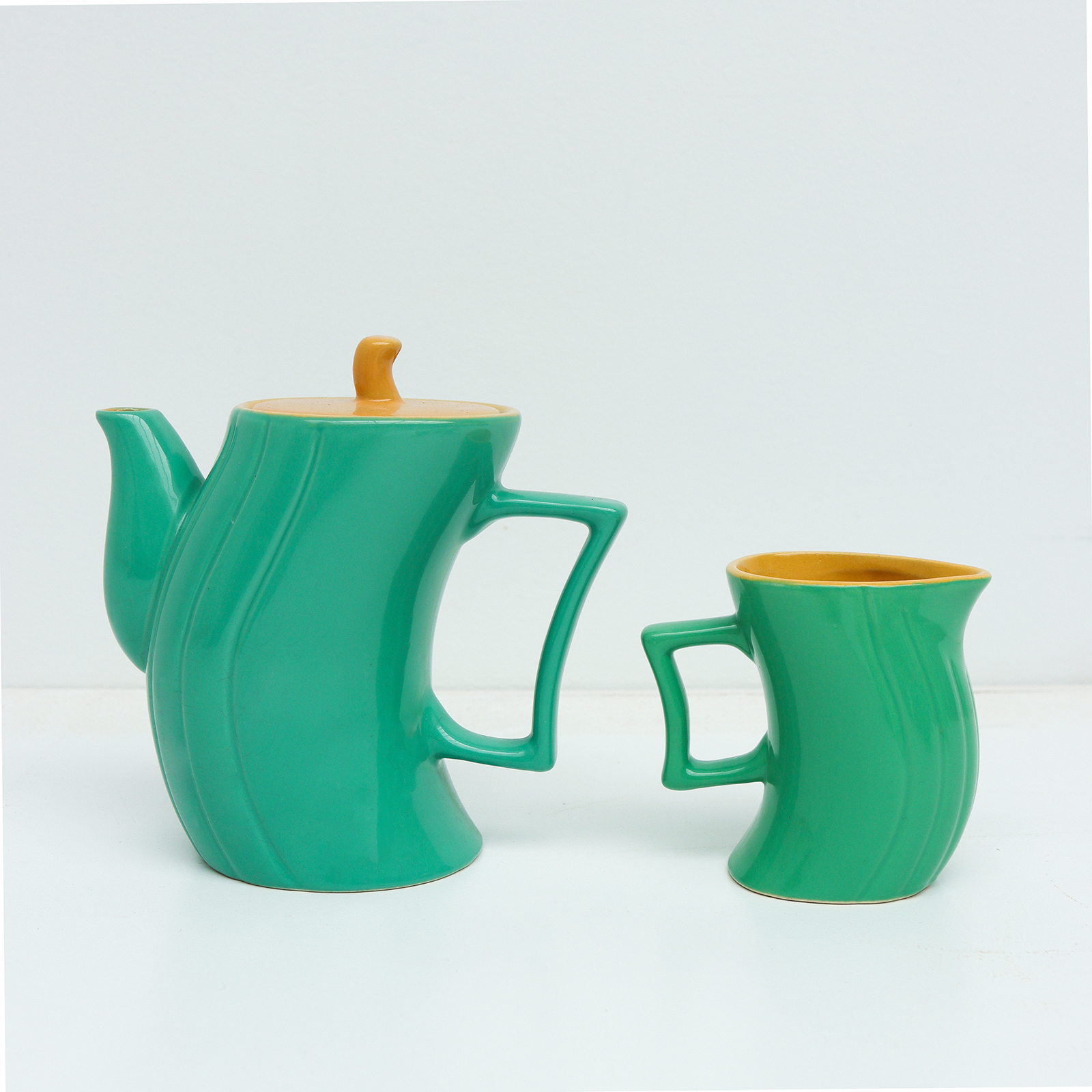 Ceramic Italian coffee Set by Massimo Iosa Ghini for Naj Oleari, 1985