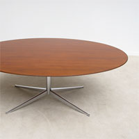 1960s Elliptical conference / dining table from Florenec Knoll