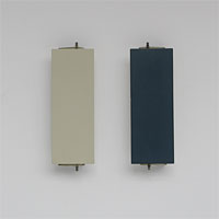 1960s pilastro metal Two tone color wall sconces