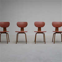 4 chairs designed by Cees Braakman for UMS-Pastoe 1950s