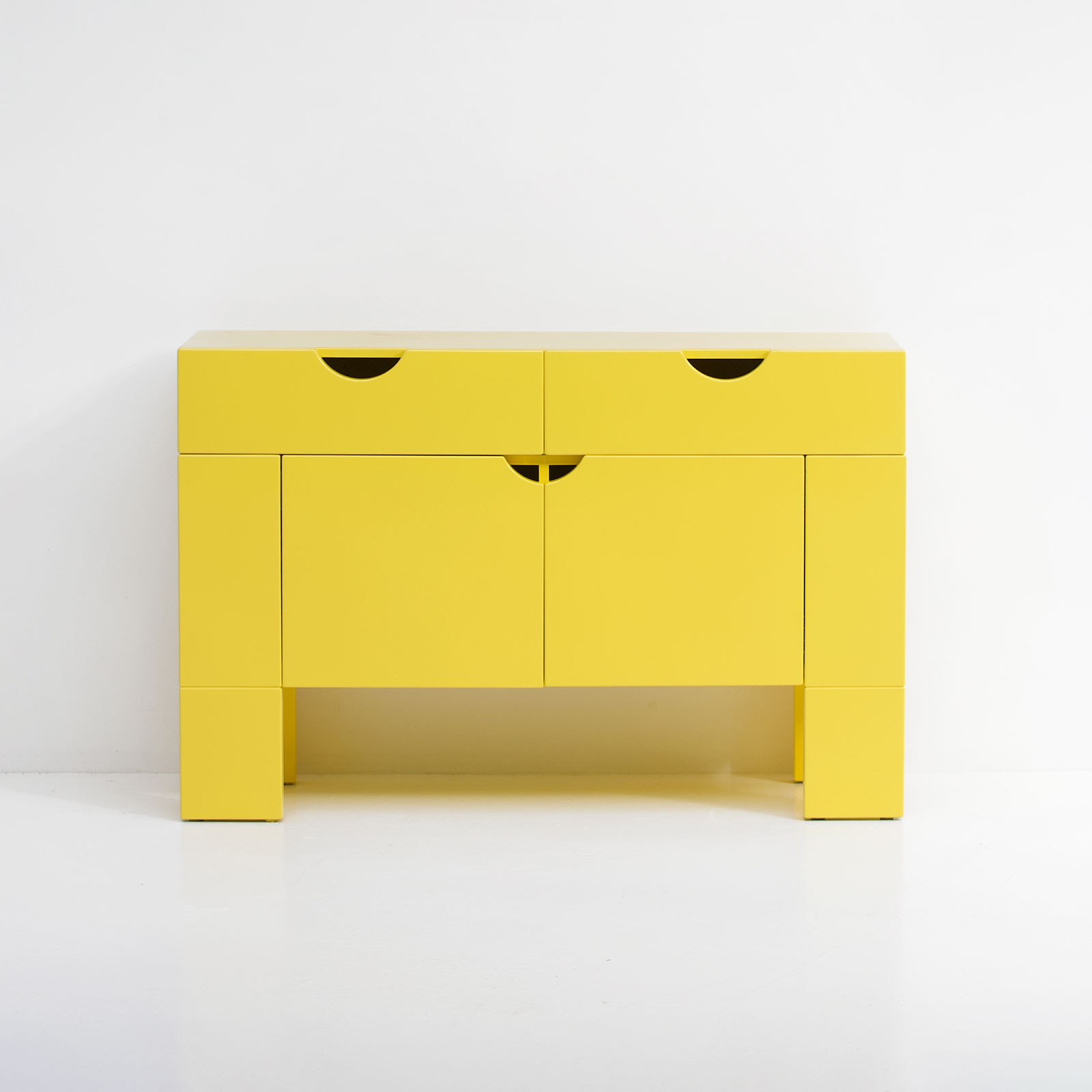 Yellow cabinet by Claire Bataille & Paul Ibens for t Spectrum