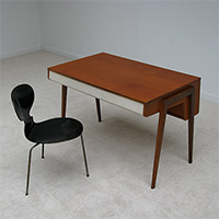 Nice modern 50s writing desk with bookstore front