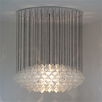 1960s chandelier crystal glass bulbs produced by Julius August Kalmar