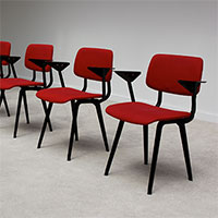 6 industrial Friso Kramer chairs Manufactured by De Cirkel