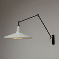 Wim Rietveld Panama lamp industrial design swing lamp 1950s