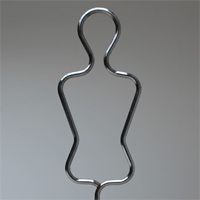 Unusual 70s life size Coat stand with trouser rack