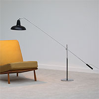 1960s Nicely crafted and adjustable floor lamp