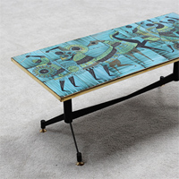 Signed ceramic coffee table 1950s