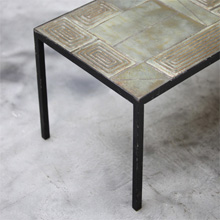 ceramic decorative coffee table unsigned