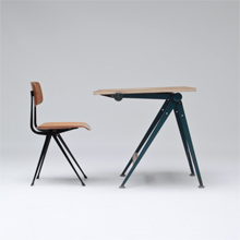 Drafting table and chair by Wim Rietveld & Friso Kramer