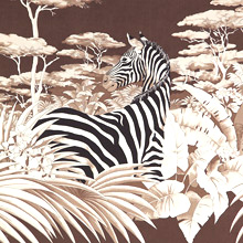 Zebra print on canvas 1980s