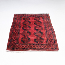 beautiful red amber Afghanistan carpet