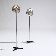 Two Globe '2000' Raak floor lamps