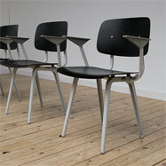 4 Revolt chairs designed for Ahrend by Friso Kramer
