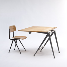 Wim Rietveld 'reply' Drafting Table & chair 