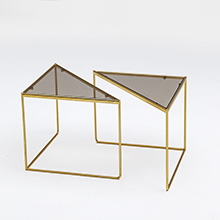 80's Fab Geometric Triangular Form Tables