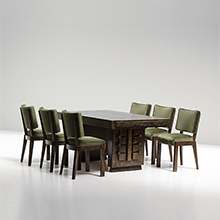 Art Deco brutalist Dining Table