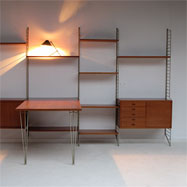 String shelf system designed by Nisse Strinning dated 1963