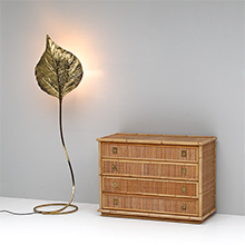 Rattan and Bamboo chest 