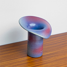 Folded ceramic vase          