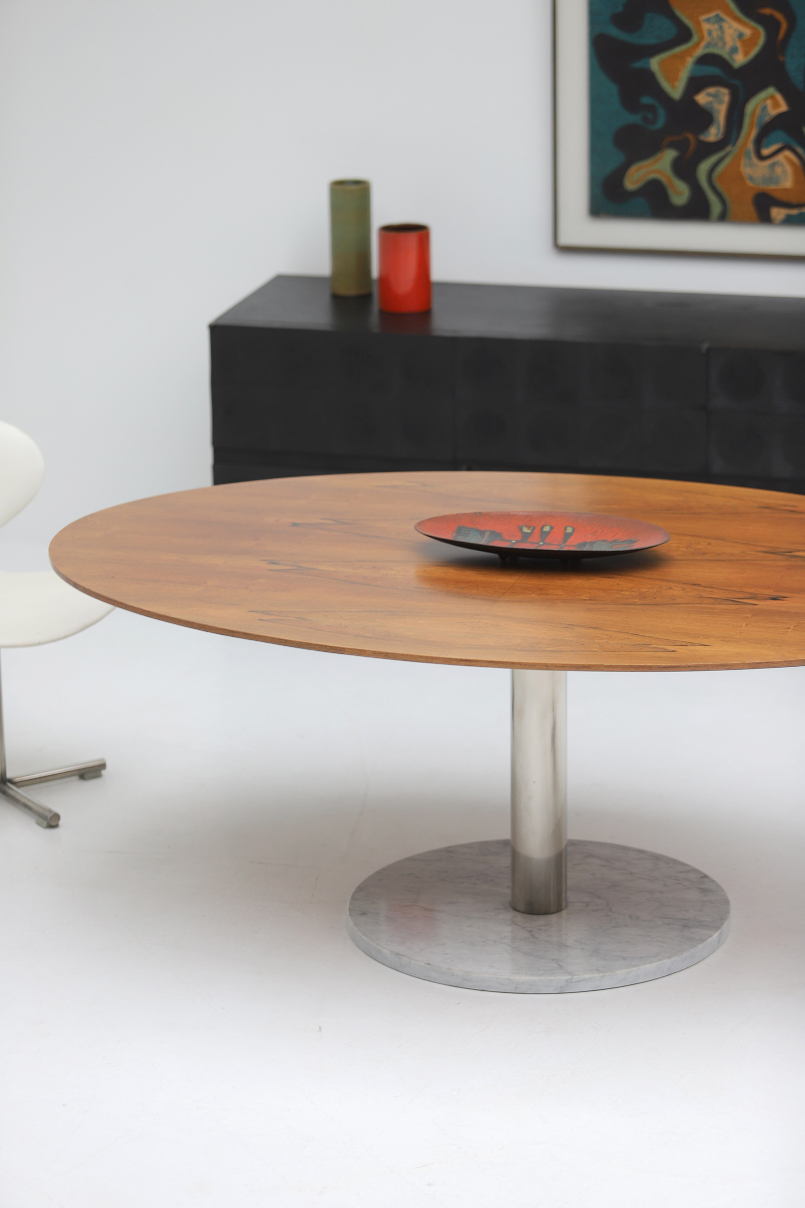 Alfred Hendrickx Oval Dining Table 1960s for Belformimage 3