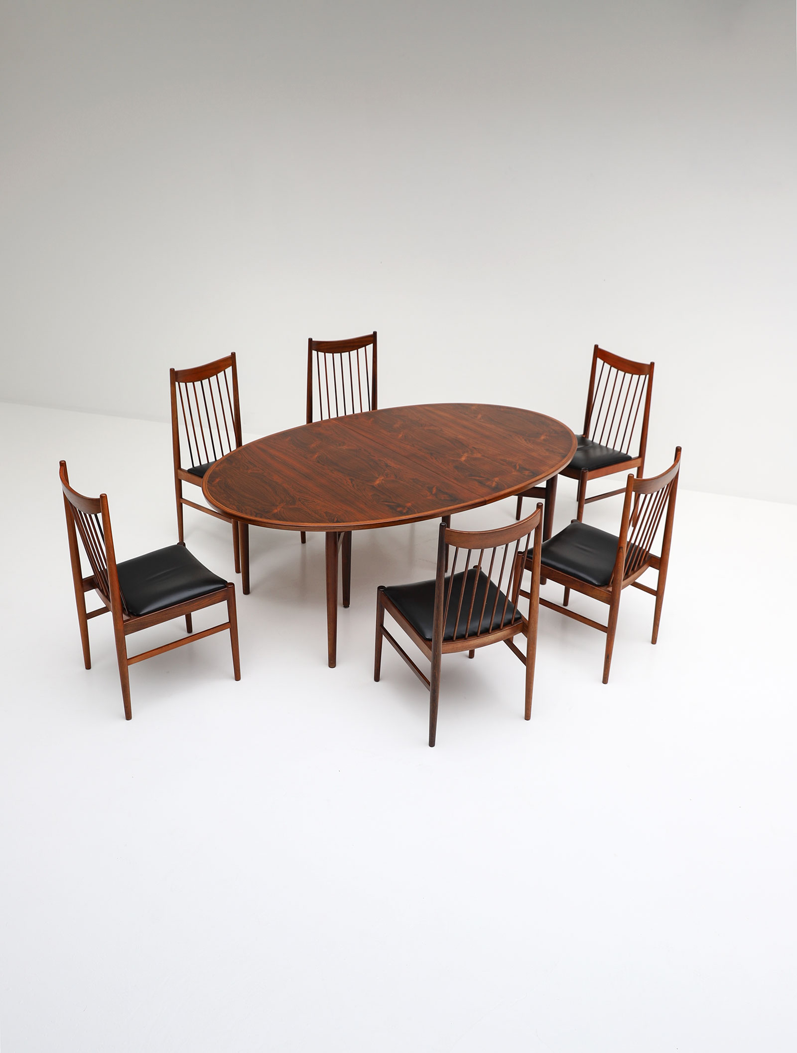 Rosewood Dining Chairs by Arne Vodder for Sibast, 1960simage 6