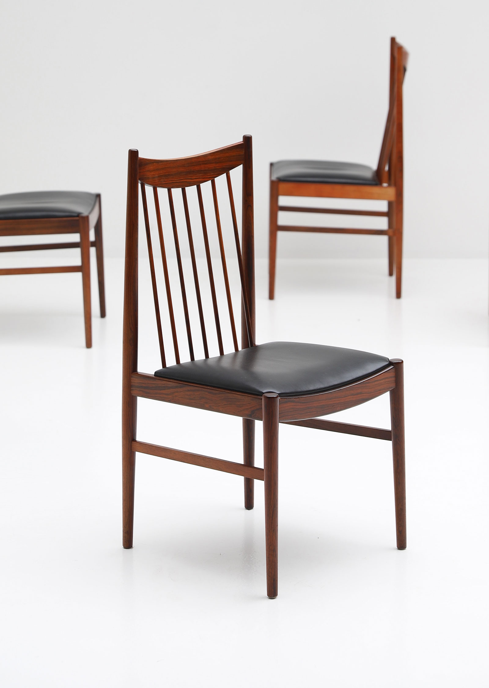 Rosewood Dining Chairs by Arne Vodder for Sibast, 1960simage 3