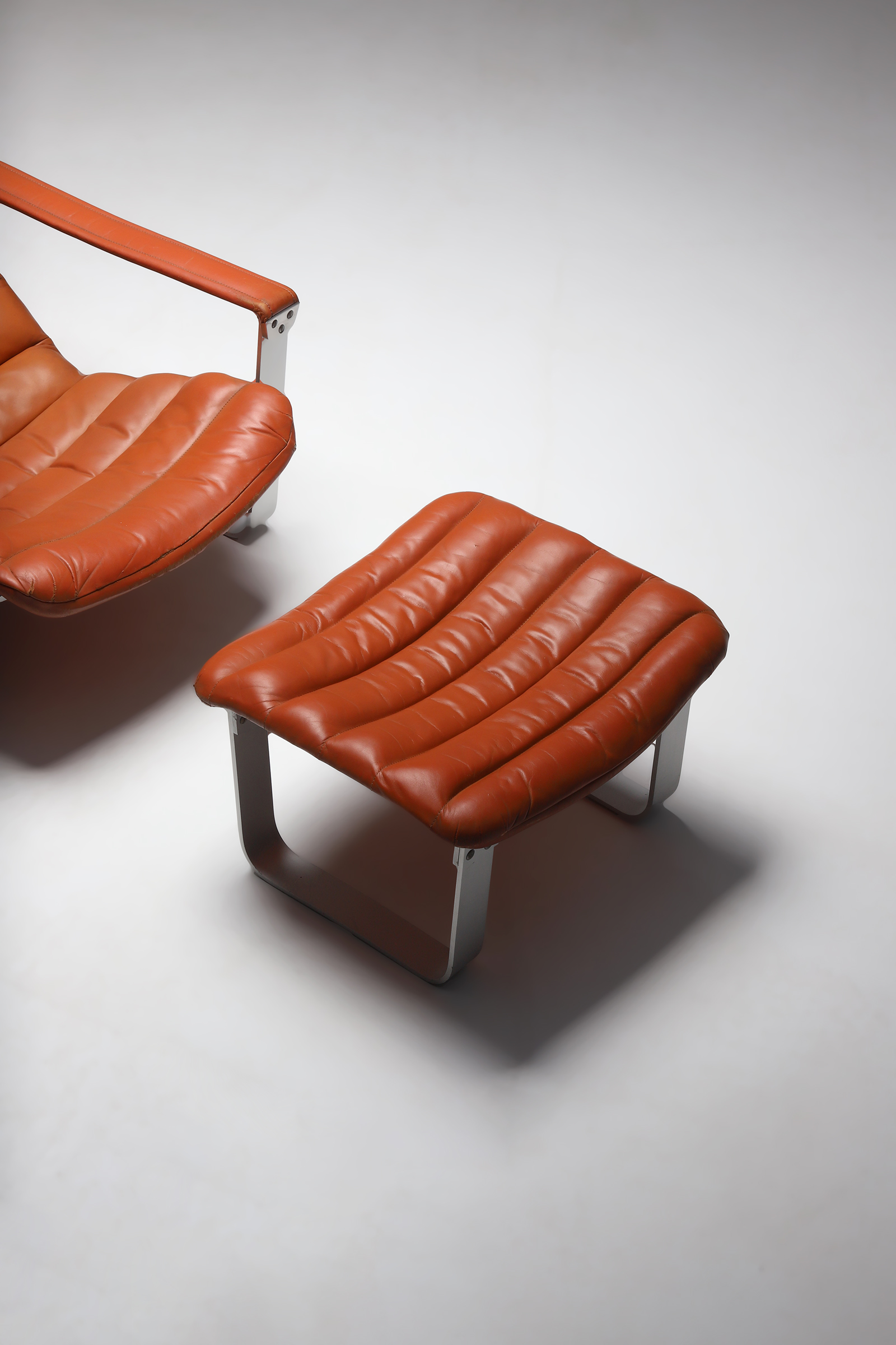 Lounge chair with Ottoman by Ilmari Lappalainen For Asko 1960image 8