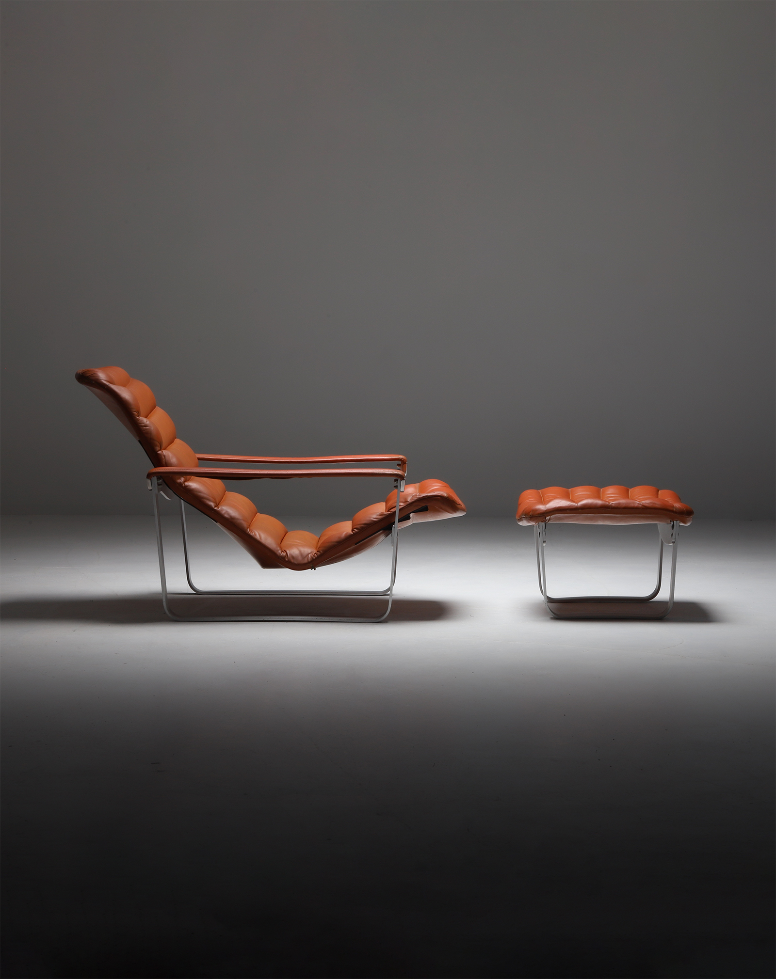 Lounge chair with Ottoman by Ilmari Lappalainen For Asko 1960image 1