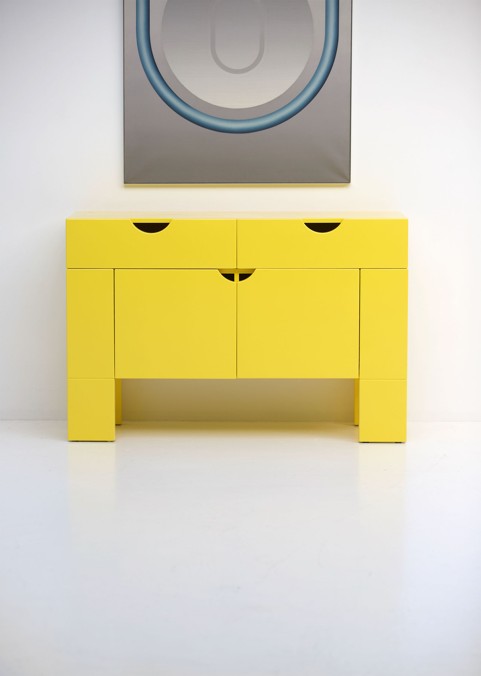 Yellow cabinet by Claire Bataille & Paul Ibens for t Spectrumimage 2
