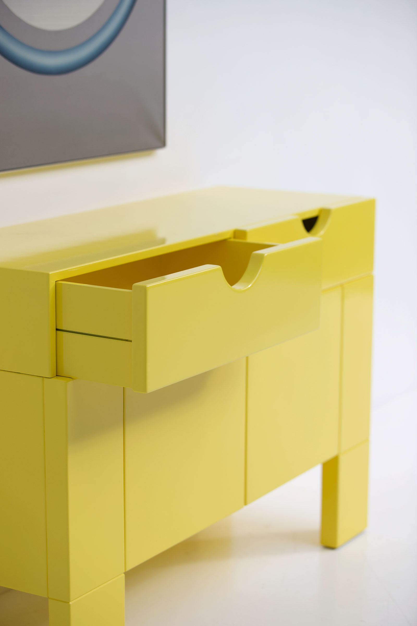 Yellow cabinet by Claire Bataille & Paul Ibens for t Spectrumimage 10