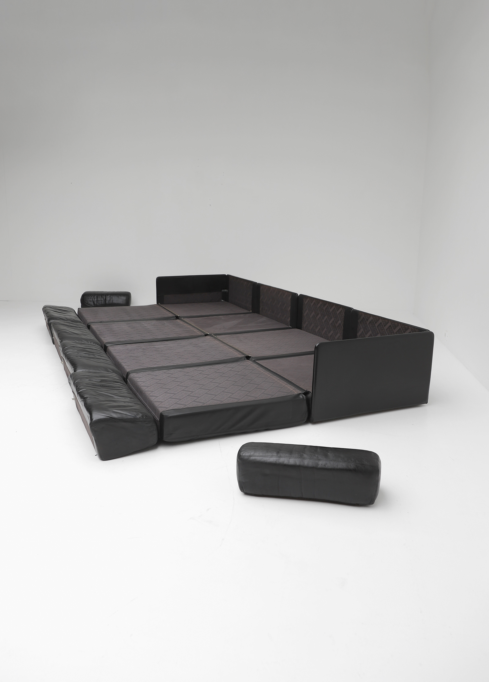 De Sede DS 76 Black Leather Sofa image 7