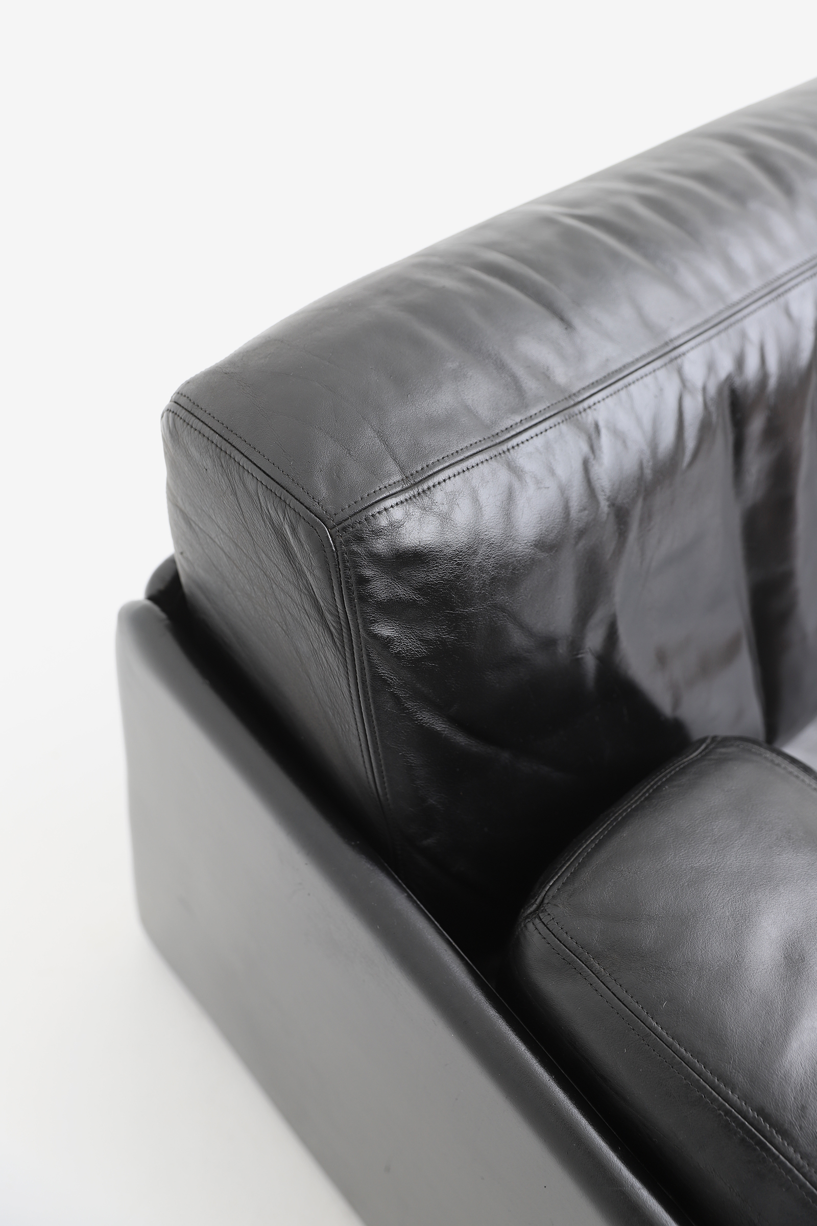 De Sede DS 76 Black Leather Sofa image 5
