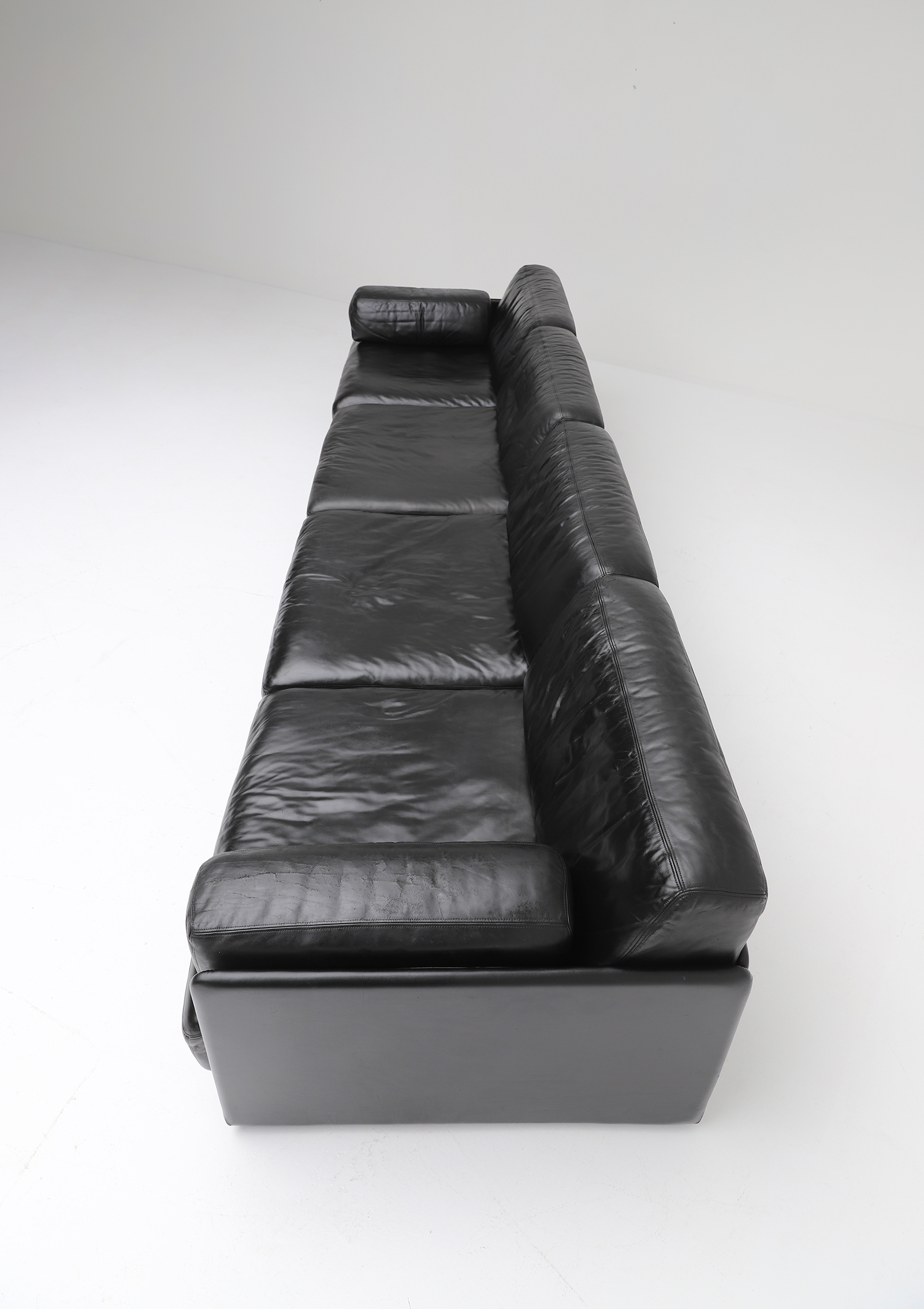 De Sede DS 76 Black Leather Sofa image 6
