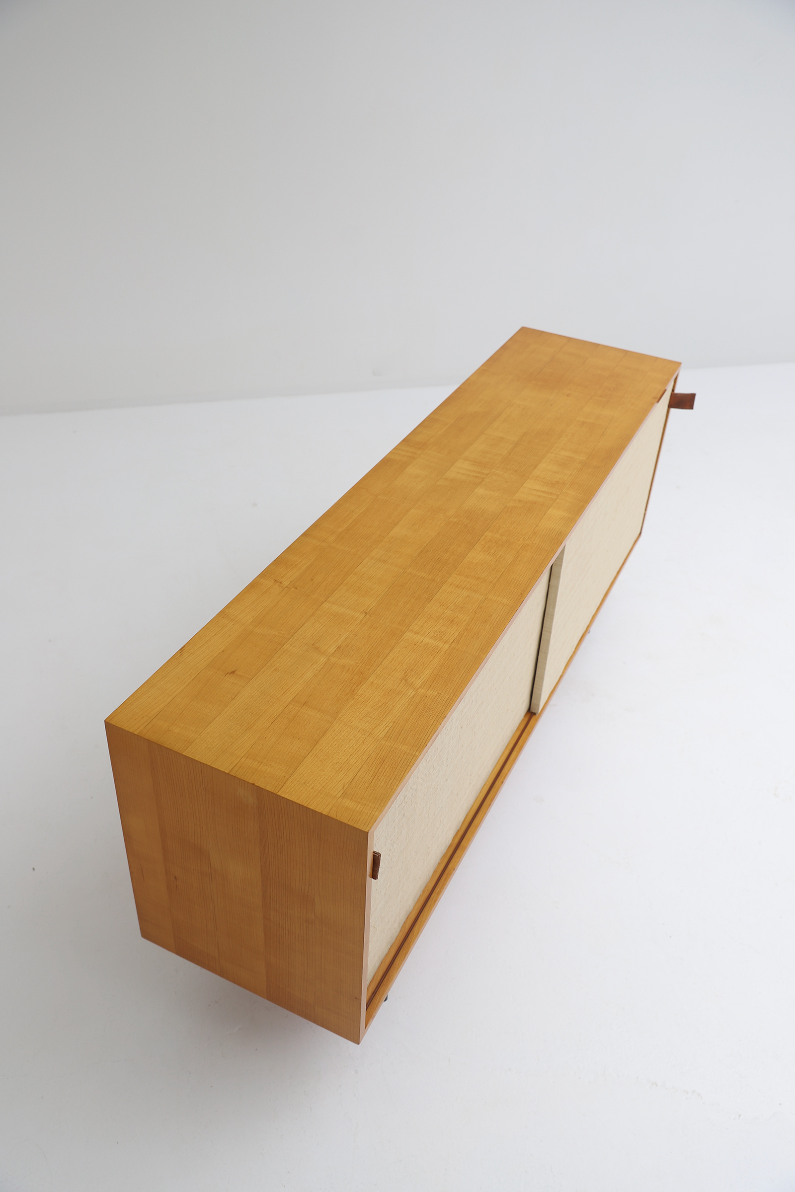 1950s Florence Knoll sideboard with raffia doorsimage 15