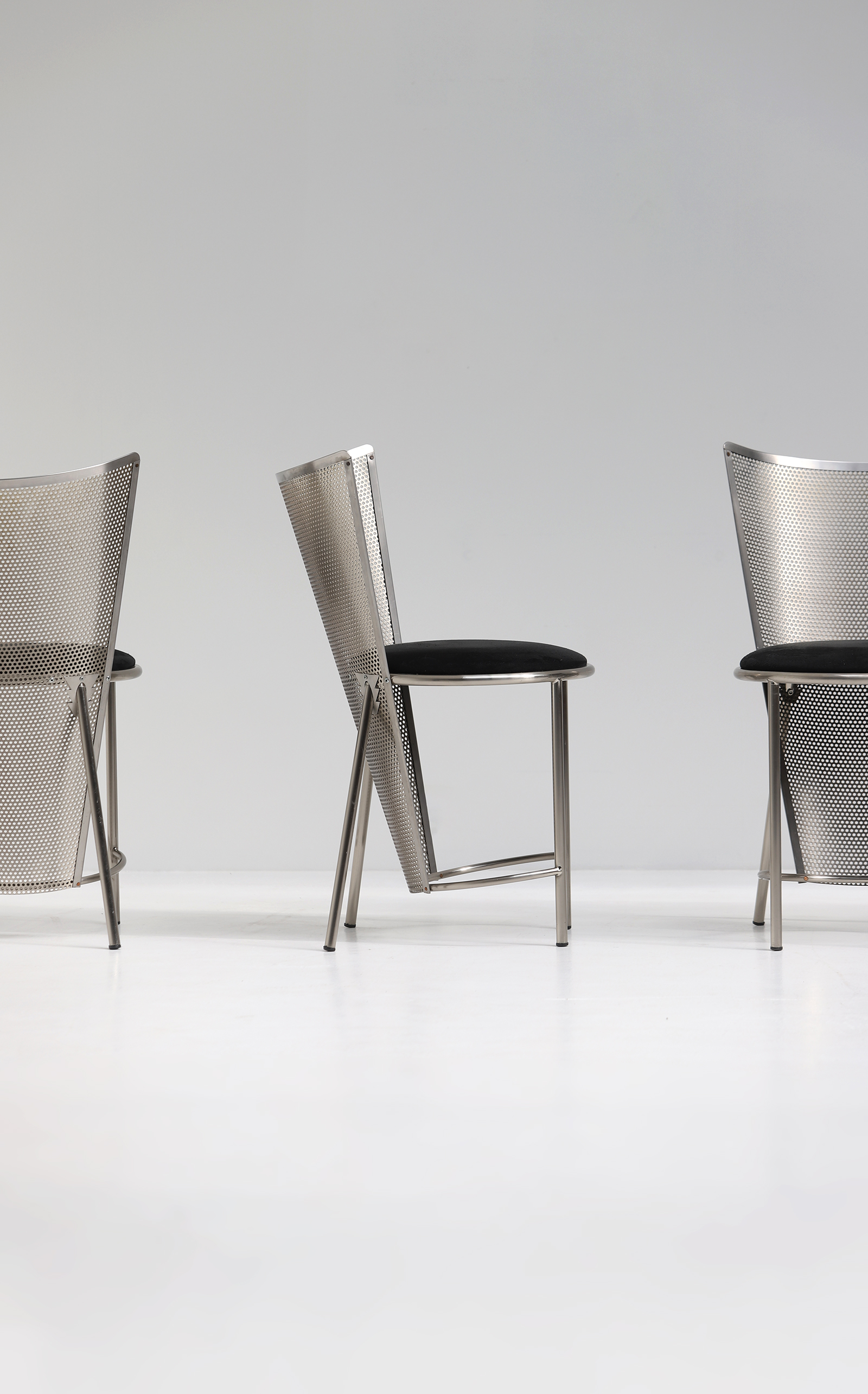 set of 8 Sevilla Chairs by Frans Van Praet for Belgo Chrom 1992image 1